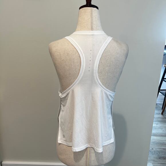 ATHLETA Women's Grid Knit Singlet Tank Size S In Bright White - Picture 5 of 14